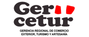 Logo de Geretur, con el nombre y una bandera peruana
